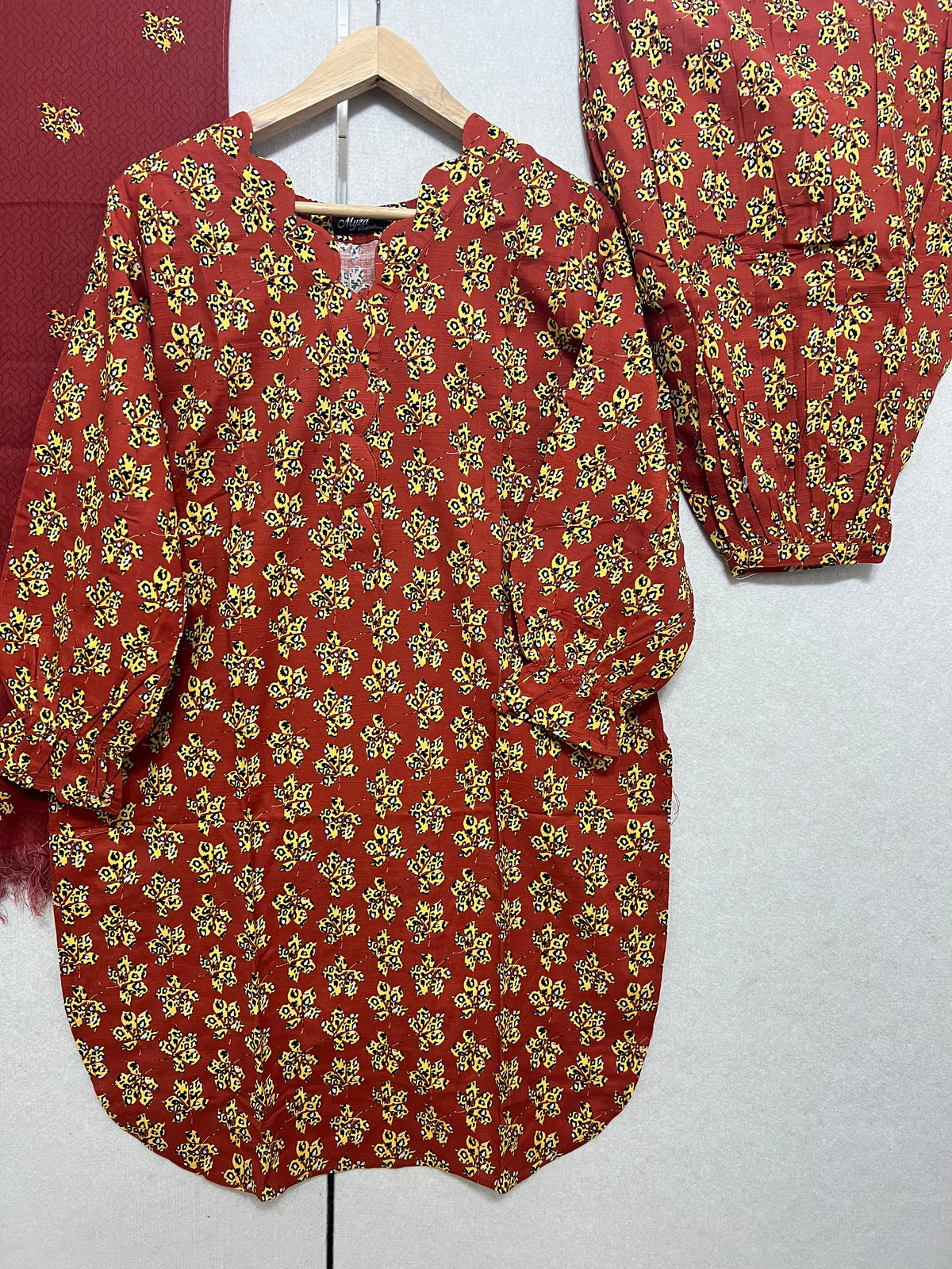 3 PC KHADDAR TULIP TROUSER KAMEEZ AND DUPPATA