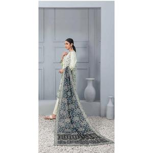 3 PC TAWAKKAL CLOITE EMBROIDERED KAMEEZ, COTTON TROSER AND DUPATTA