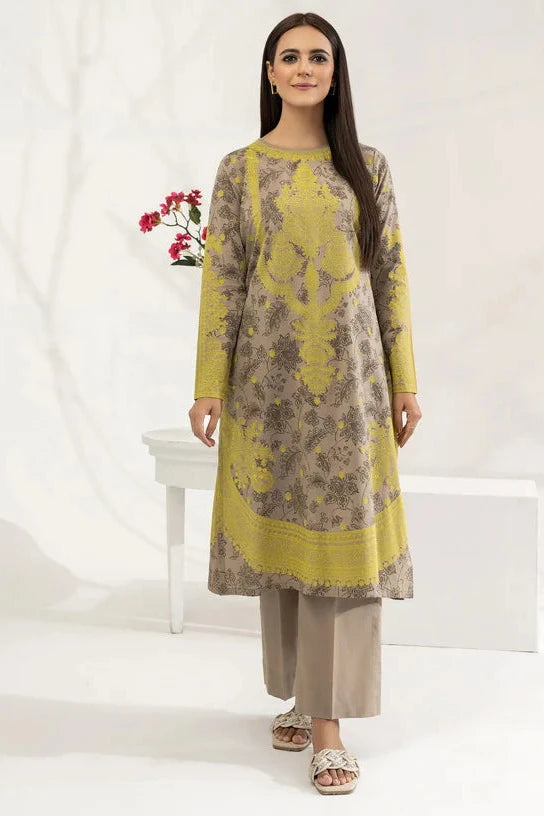 2 PC LAWN PRINTED KAMEEZ WITH TROUSER (L)