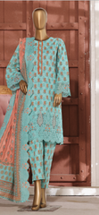 3 PC RIWAYAT EMBROIDERED SHALWAR KAMEEZ AND SHAWL