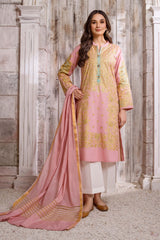 2 PC LIMELIGHT LAWN KAMEEZ AND CHIFFON  STITCHED ( medium)