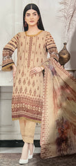 Naimal collection 3 PC embroidered lawn Kameez, trouser and dupatta