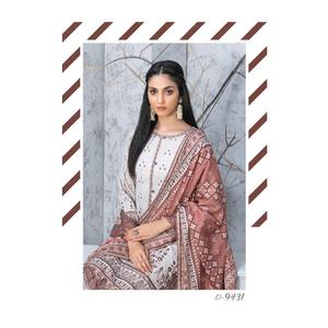 3 PC TAWAKKAL CLOITE EMBROIDERED KAMEEZ, COTTON TROSER AND DUPATTA