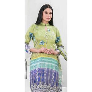 TAWAKKAL IMZA 3 PC LINEN TROUSER KAMEEZ AND SHAWL