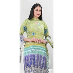 TAWAKKAL IMZA 3 PC LINEN TROUSER KAMEEZ AND SHAWL