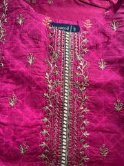 BIN SAEED 3 PC LAWN EMBROIDERED KAMEEZ AND TROUSER WITH VOILE DUPATTA