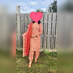 3 PC KHADDAR KAMEEZ , TULIP SHALWAR AND SHAWL