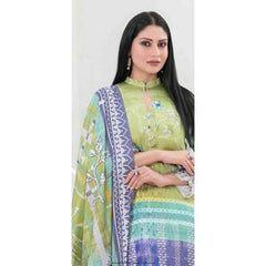 TAWAKKAL IMZA 3 PC LINEN TROUSER KAMEEZ AND SHAWL