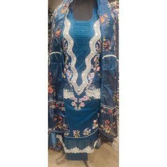 CRIMSON INSPIRED LAWN EMBROIDERED KAMEEZ WITH TROUSER AND SILK DUPATTA Traditional Womenswear Suit pakistani wedding