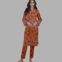 2 PC TAWAKKAL DIVANI LAWN KAMEEZ AND TROUSER