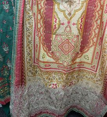 3 PC NIKHAAR EMBROIDERED LAWN KAMEEZ WITH PALLU EMBROIDERED DUPATTA