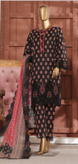 RIWAYAT 3 PC KHADDAR EMBROIDERED KAMEEZ TROUSER AND SHAWL