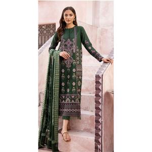 JOHRA EVARA EMBROIDERED LAWN KAMEEZ AND TROUSER WITH BANARASI JAQUARD DUPATTA