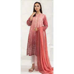 2 PC LIMELIGHT LAWN KAMEEZ AND CHIFFON DUPATTA  (XL)