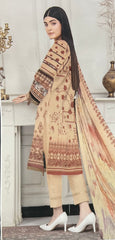 Naimal collection 3 PC embroidered lawn Kameez, trouser and dupatta