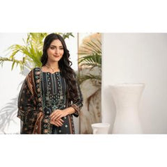 WIJDAN EMBROIDERED LAWN KAMEEZ , DUPATTA WITH PLAIN TROUSERS