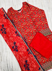 3 PC KHADDAR KAMEEZ TROUSER AND SHAWL