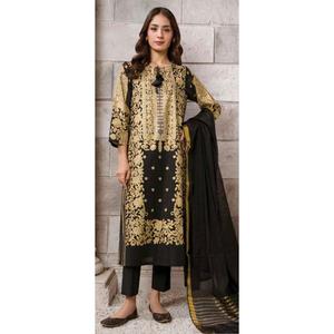 2 PC LIMELIGHT LAWN KAMEEZ WITH STAPLE DUPATTA ( XL)