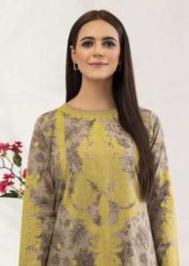 2 PC LAWN PRINTED KAMEEZ WITH TROUSER (L)