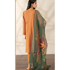 3 PC LIMELIGHT LAWN SHALWAR,  KAMEEZ AND COTTON NET  DUPATTA (L)