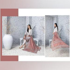3 PC TAWAKKAL CLOITE EMBROIDERED KAMEEZ, COTTON TROSER AND DUPATTA