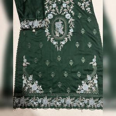 Maria B inspired viscose embroidered kameez , palazzo and silk fully laced dupatta pakistani clothes - Eid collection  Traditional Womenswear Long Sleeve Dress