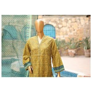 BIN SAEED 3 PC LAWN EMBROIDERED KAMEEZ WITH TROUSER AND VOILE DUPATTA