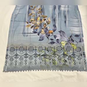 TAWAKKAL IMZA 3 PC LINEN EMBROIDERED KAMEEZ TROUSER AND SHAWL