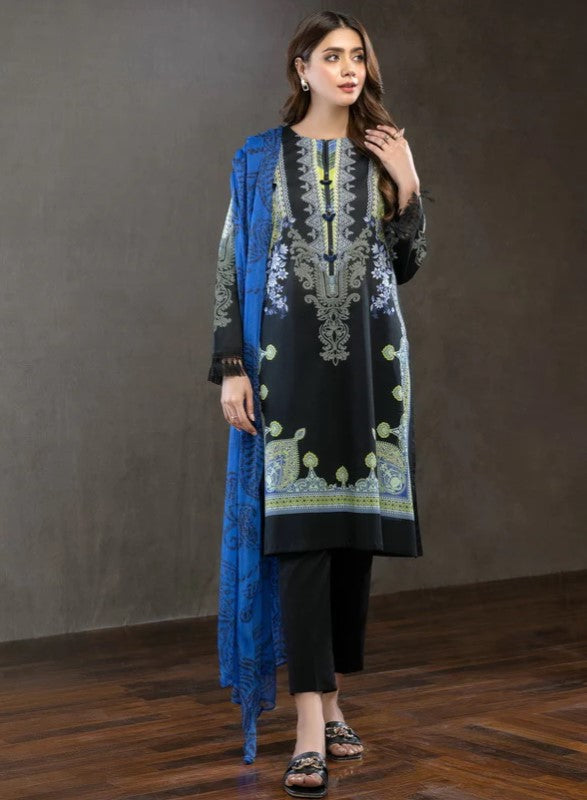 LIMELIGHT LAWN KAMEEZ, TROUSERS AND CHIFFON DUPATTA (XL)