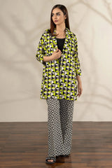 LIMELIGHT LAWN KAMEEZ AND TROUSERS (L)